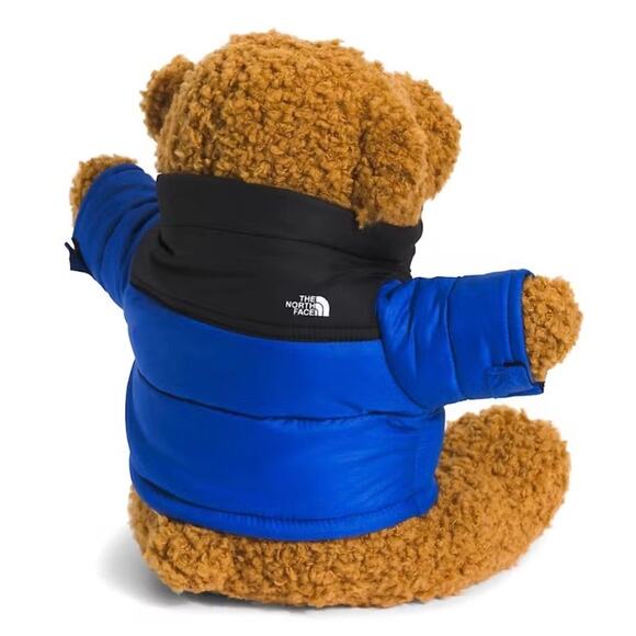 The North Face Teddy Bear Nuptse with blue puffer coat  30th Anniversary NWT - Picture 2 of 7